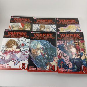 Vampire Knight Volumes 1-6 Manga Set by - Black/Red Covers